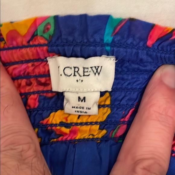 J. Crew Vibrant Floral two piece set medium Mini Skirt large top EUC - Picture 3 of 14